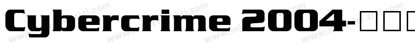 Cybercrime 2004字体转换